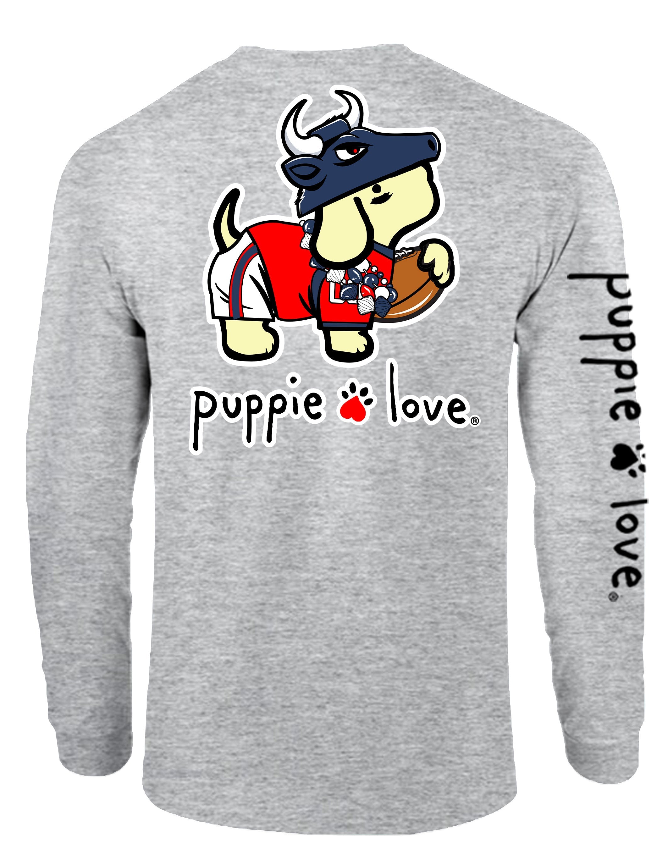 STEEL BLUE AND BATTLE RED MASCOT PUP, ADULT LS