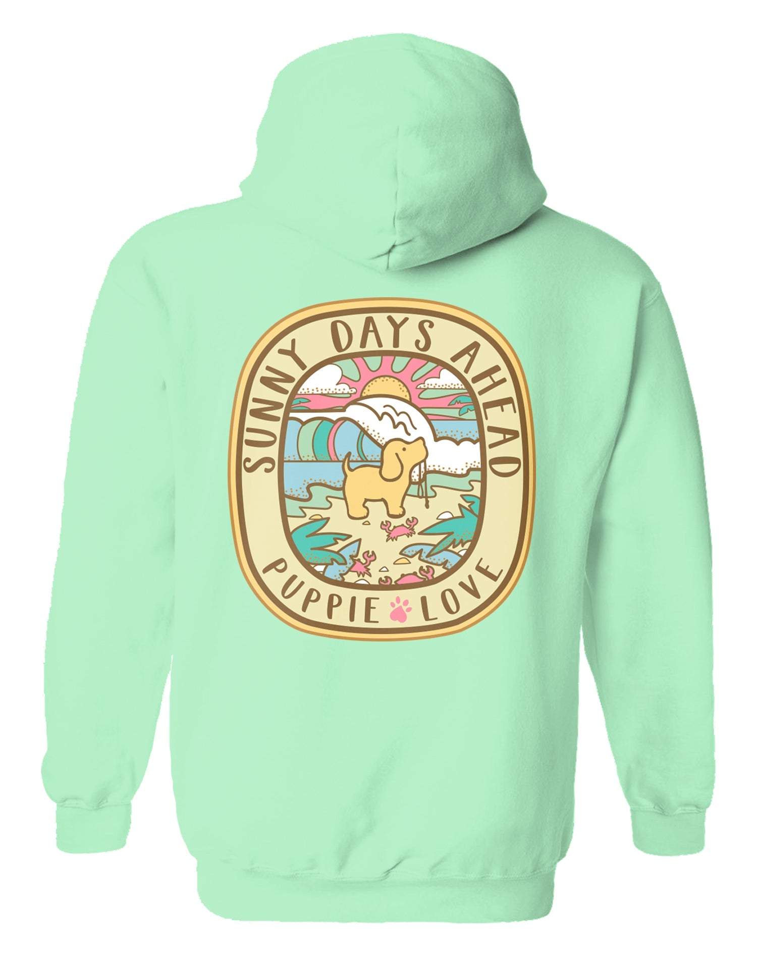 SUNNY DAYS PUP, ADULT HOODIE
