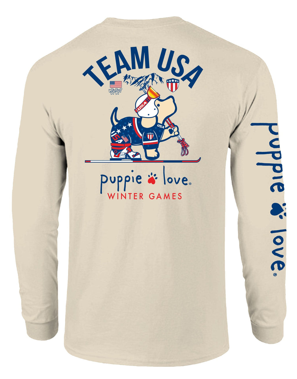 TEAM USA SKI PUP, ADULT LS