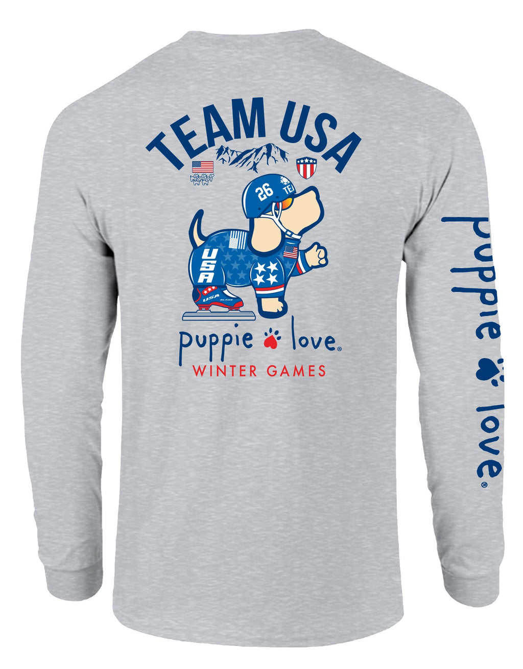 TEAM USA SPEED SKATING PUP, ADULT LS