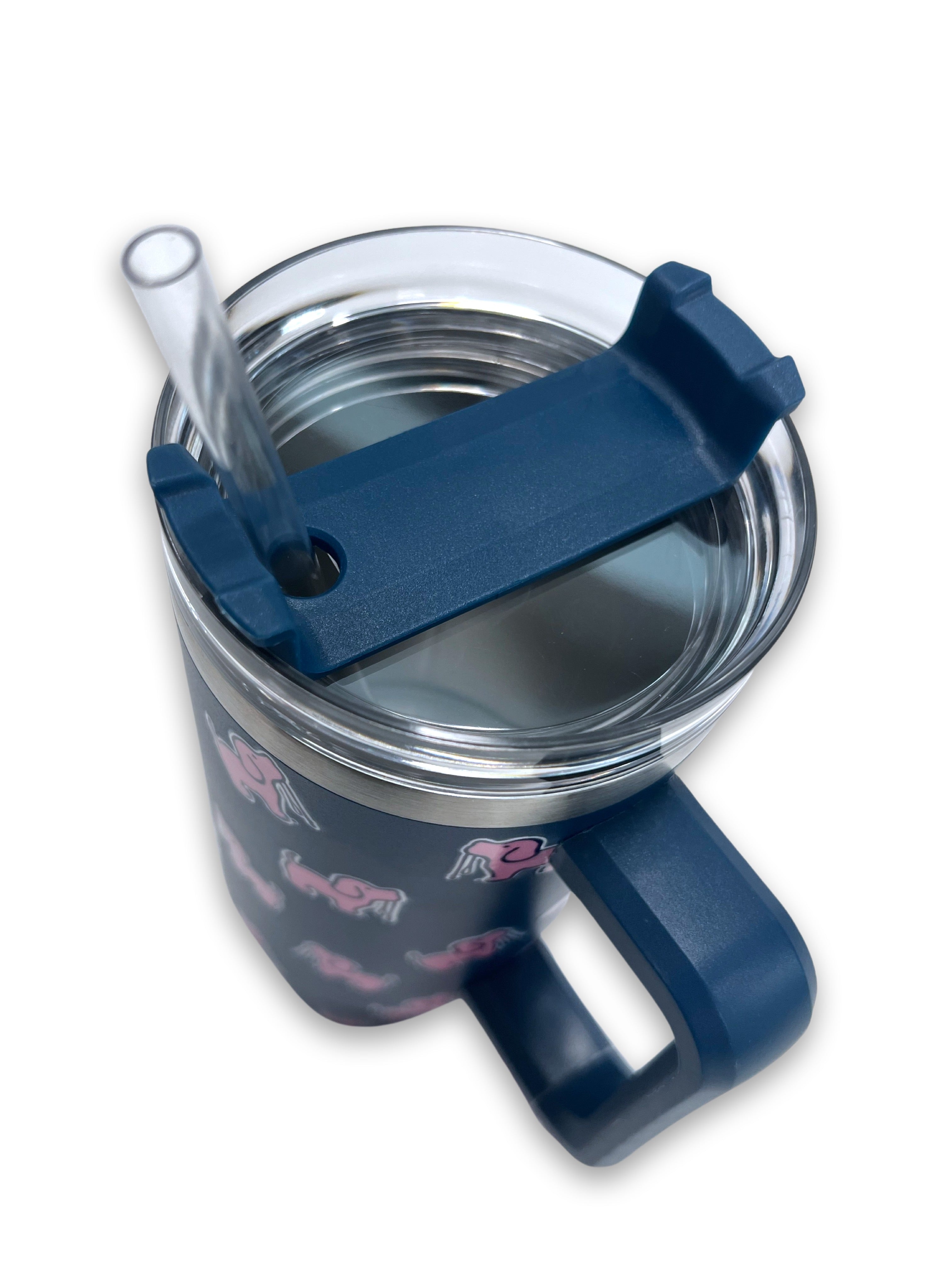 40oz STAINLESS STEEL LOGO TUMBLER, NAVY
