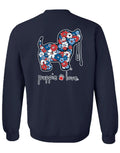 USA FLOWERS PUP, ADULT SWEATSHIRT