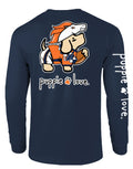 WHITE AND ORANGE MASCOT PUP, ADULT LS