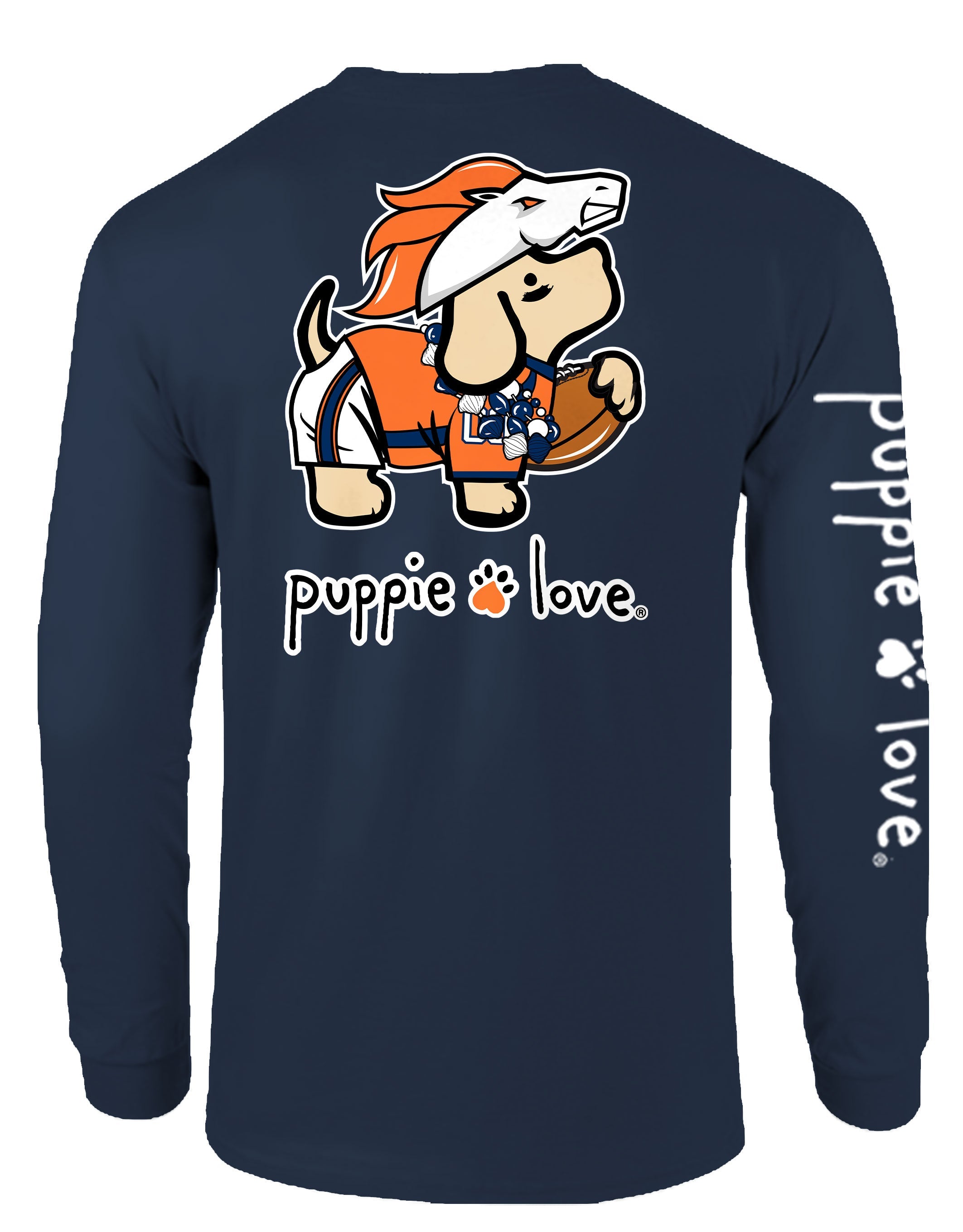 WHITE AND ORANGE MASCOT PUP, ADULT LS