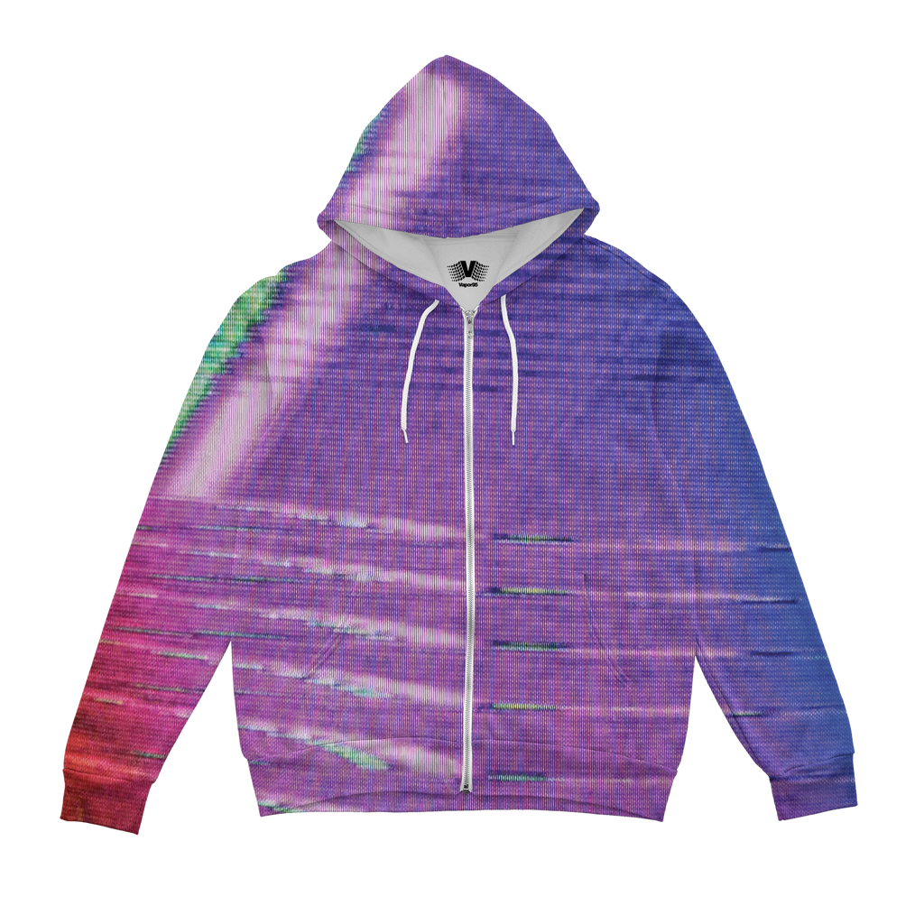 Purple Voidman Zip Up Hoodie