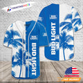 Palm Trees Bud Light Baseball Jersey