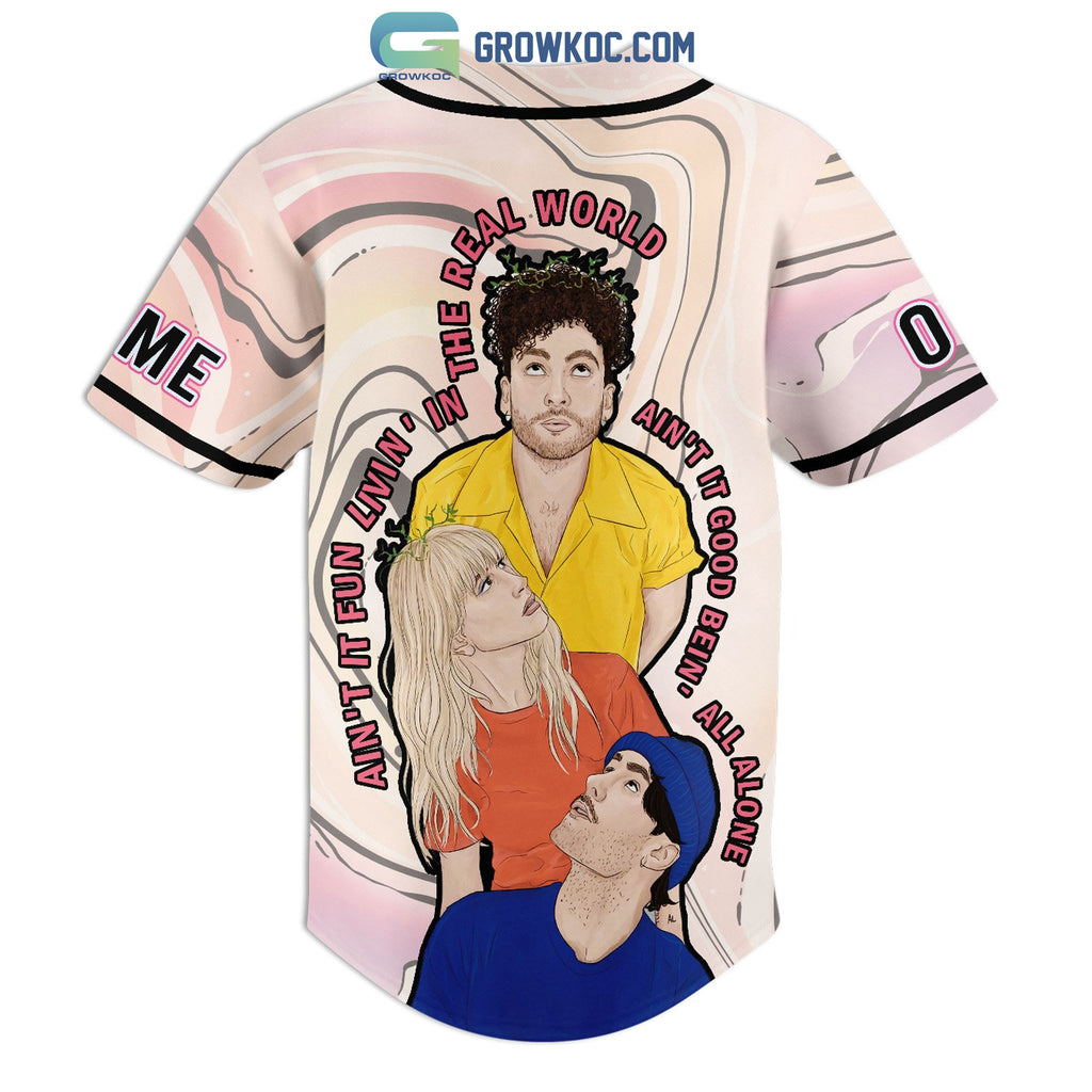 Paramore Ain’t It Fun Livin’ In The Real World Personalized Baseball Jersey