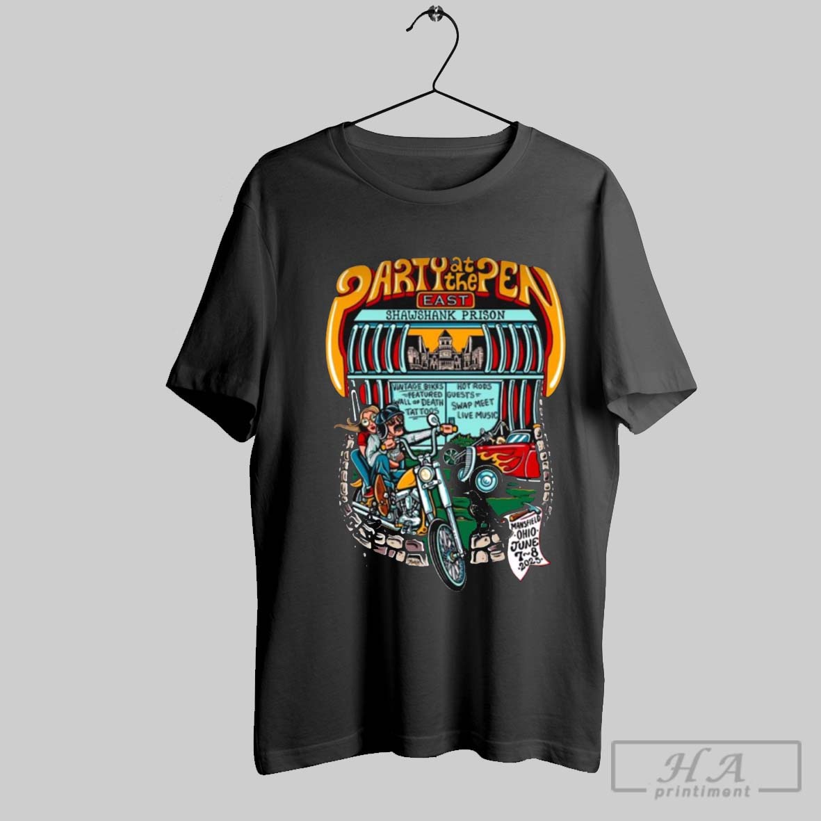 Party At The Pen East Shawshank Prison Vintage Bikes Hot Rods June 7 8 2025 Mansfield Ohio T-Shirts, Hoodie, Sweatshirt