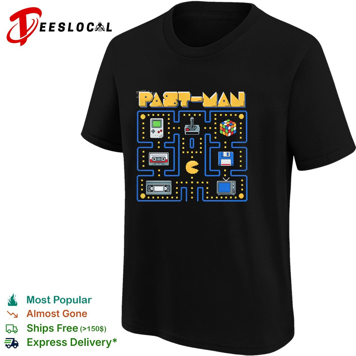 Past Man retro maze shirt