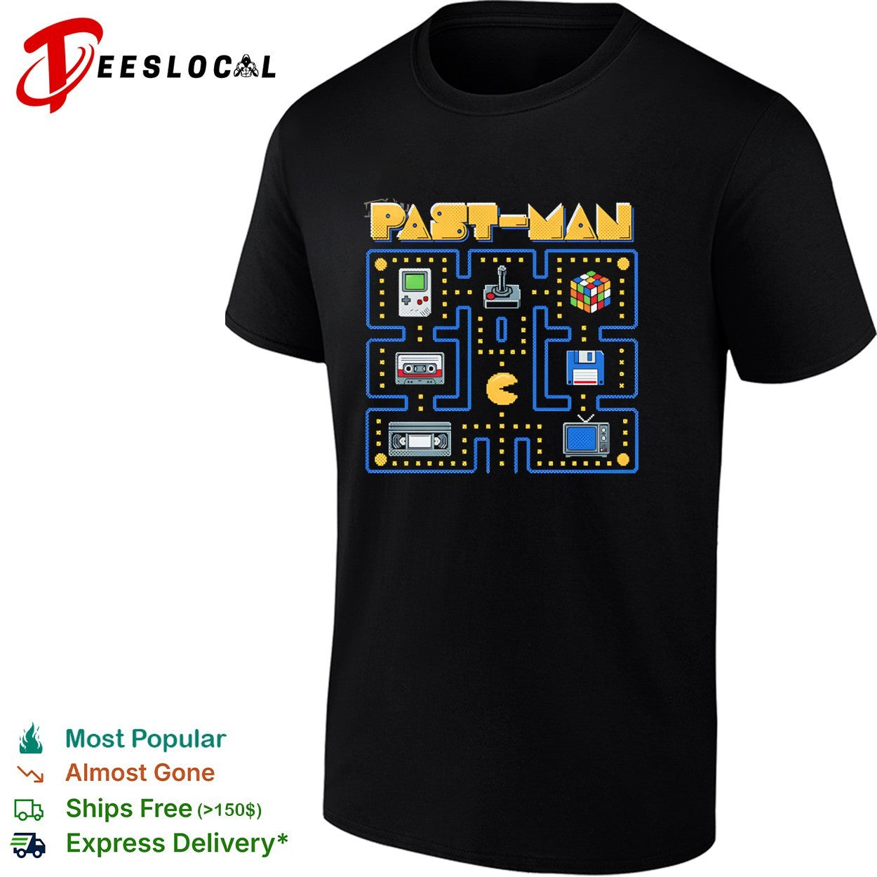 Past Man retro maze shirt
