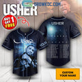 Past Present Future Of Usher Tour 2024 Personalized Baseball Jersey