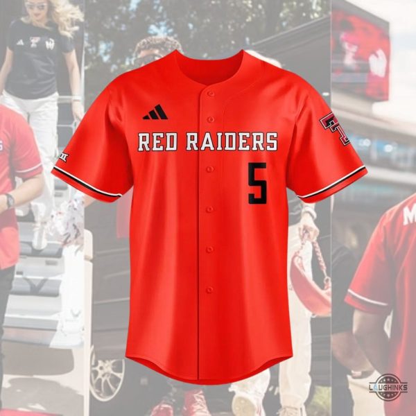 Patrick Mahomes Texas Tech Baseball Jersey Shirt Adidas Red Raiders 2024 Replica SALE