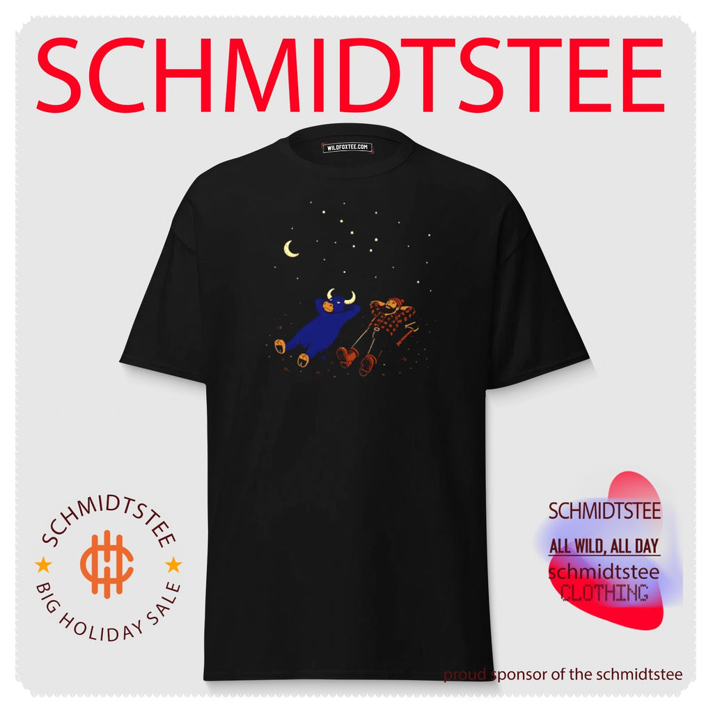 Paul Bunyan and Babe the Blue Ox Stargazing shirt