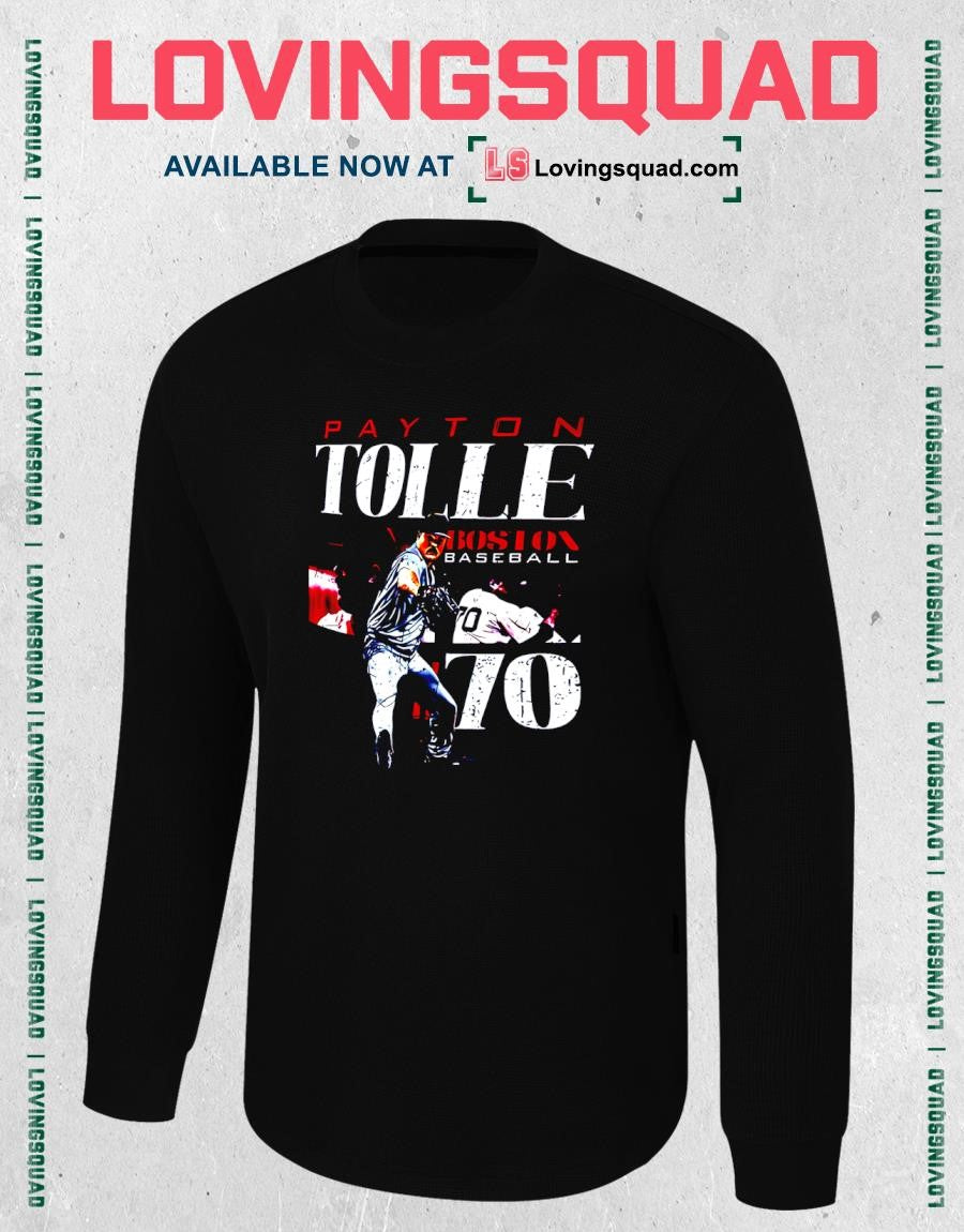 Payton Tolle Boston Baseball No. 70 Pitcher Collage T-shirt