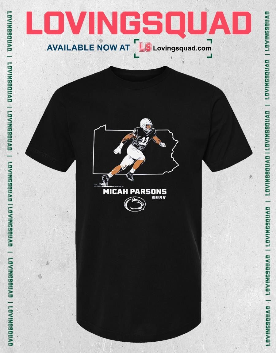 Penn State Football Micah Parsons State Star T-Shirt