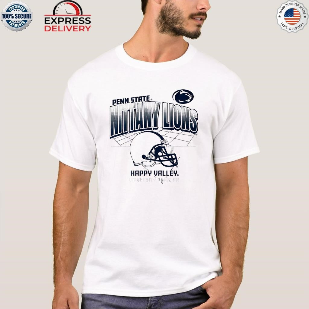 Penn State Nittany Lions Happy Valley University Park Pa Helmet Grid Shirt
