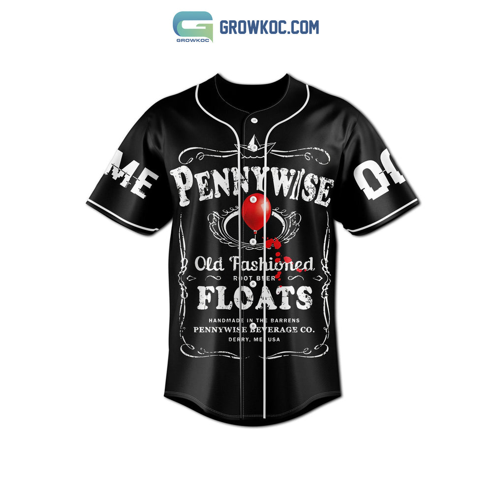 Pennywise You Want Float Too Personalized Baseball Jersey