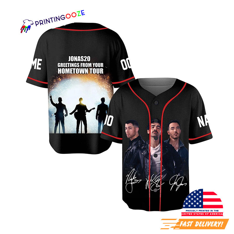 Personalized 20th Anniversary Of Jonas Baseball Jersey