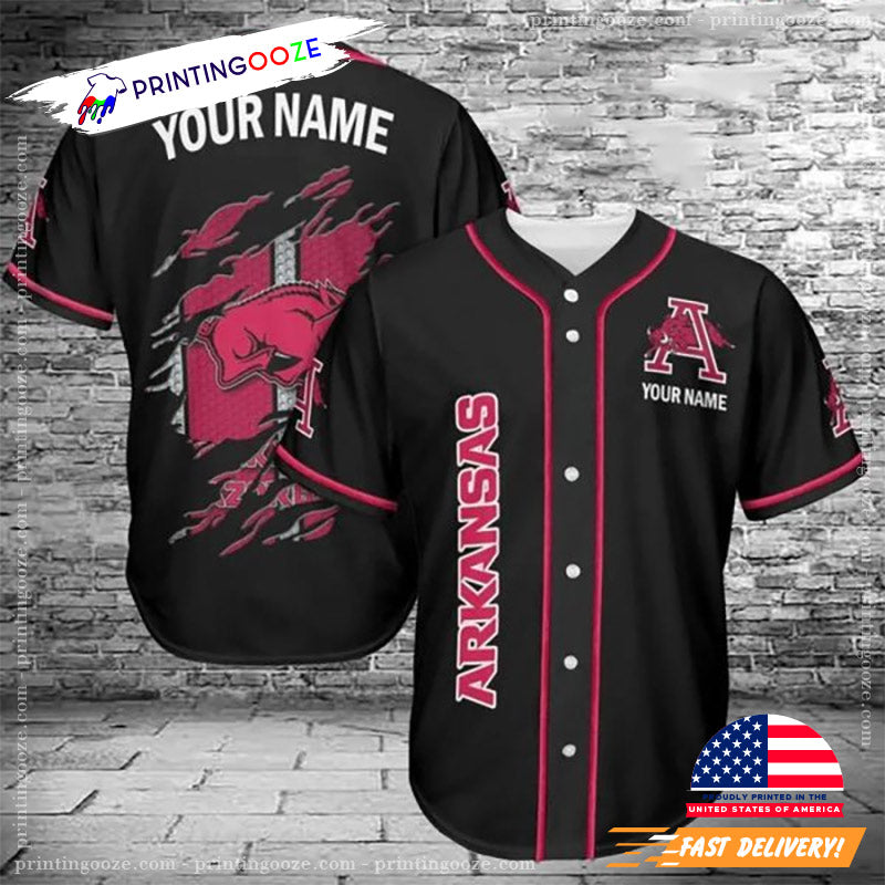 Personalized Arkansas Razorbacks Baseball Jersey