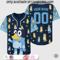 Personalized Bluey Baseball Jersey Shirt Full Printed