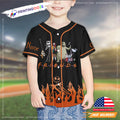 Personalized Jack Skellington Halloween Cartoon Baseball Jersey