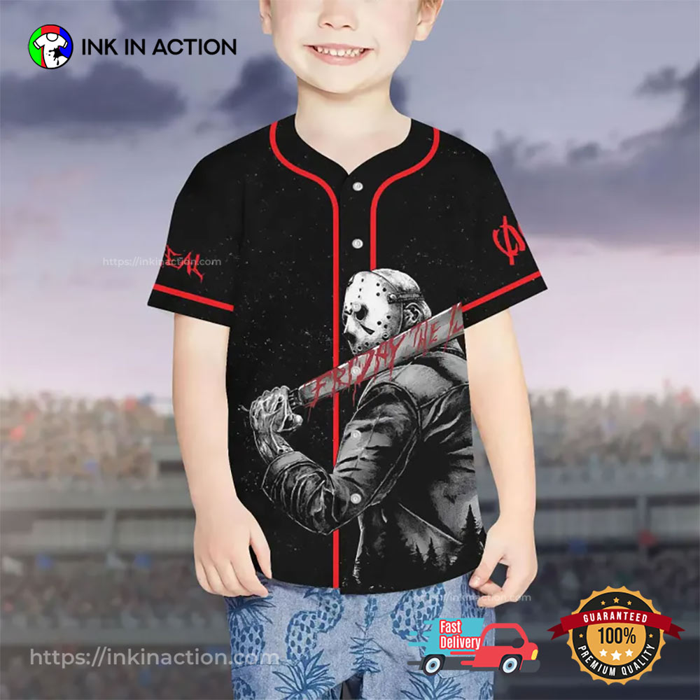 Personalized Jason Voorhees Friday The 13th Baseball Jersey