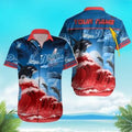 Personalized Los Angeles Dodgers Flower Summer Tropical Hawaiian Shirt, LA Dodgers Hawaiian Shirt