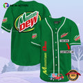 Personalized Mountain Dew Soda Drinking Baseball Jersey