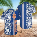 Personalized Name New York Mets MLB Team Tropical Hawaiian Shirt, Mets Hawaiian Shirt