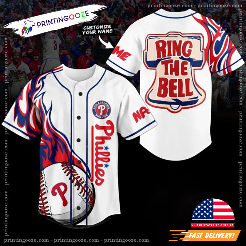Personalized Philadelphia Phillies Ring The Bell Baseball Jersey