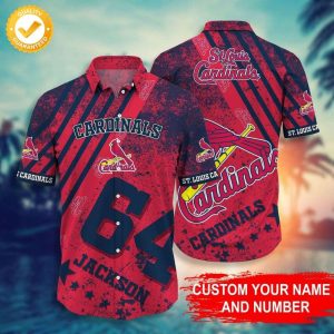 Personalized St Louis Cardinals MLB Team Hawaiian Shirt, Cardinals Hawaiian Shirt