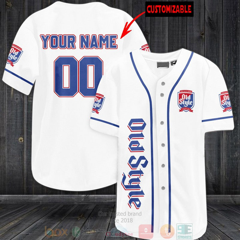 Personalized Old Syle custom white Baseball shirt