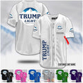 Trump light beer custom name baseball jersey