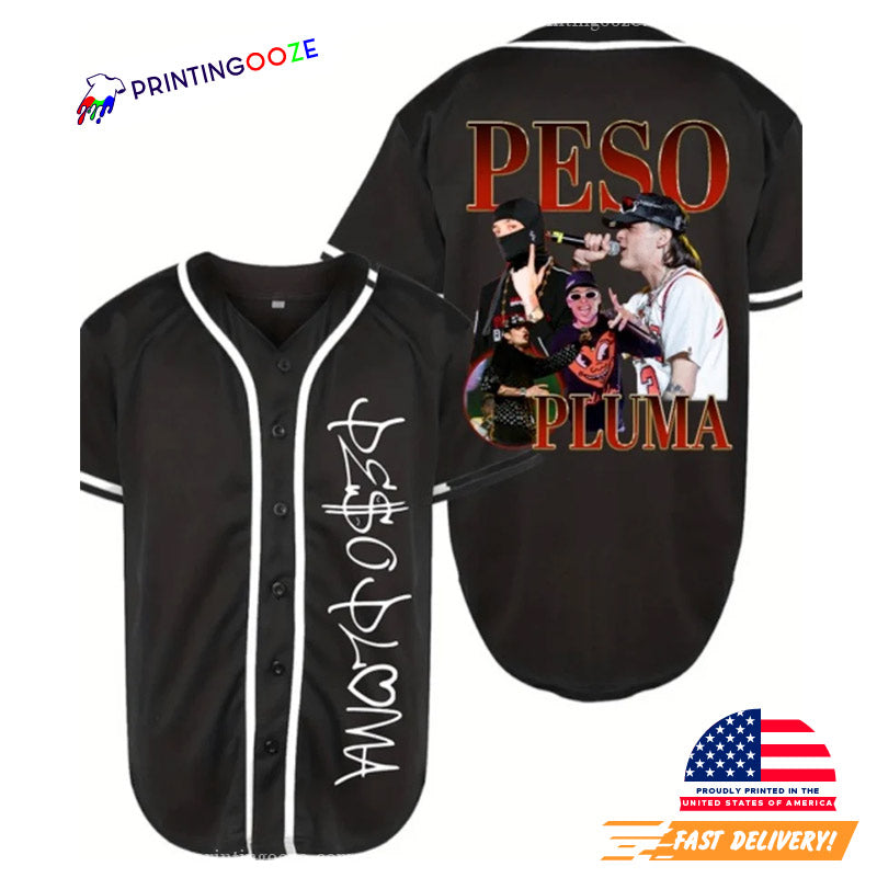 Peso Pluma Highlights Concert Baseball Jersey