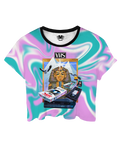 VHS Glyph Crop Top