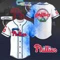 Philadelphia Philles Baseball Team Geometric Personalized Baseball Jersey