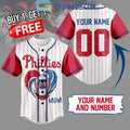 Philadelphia Phillies Baseball Mom Love Personalized Baseball Jersey