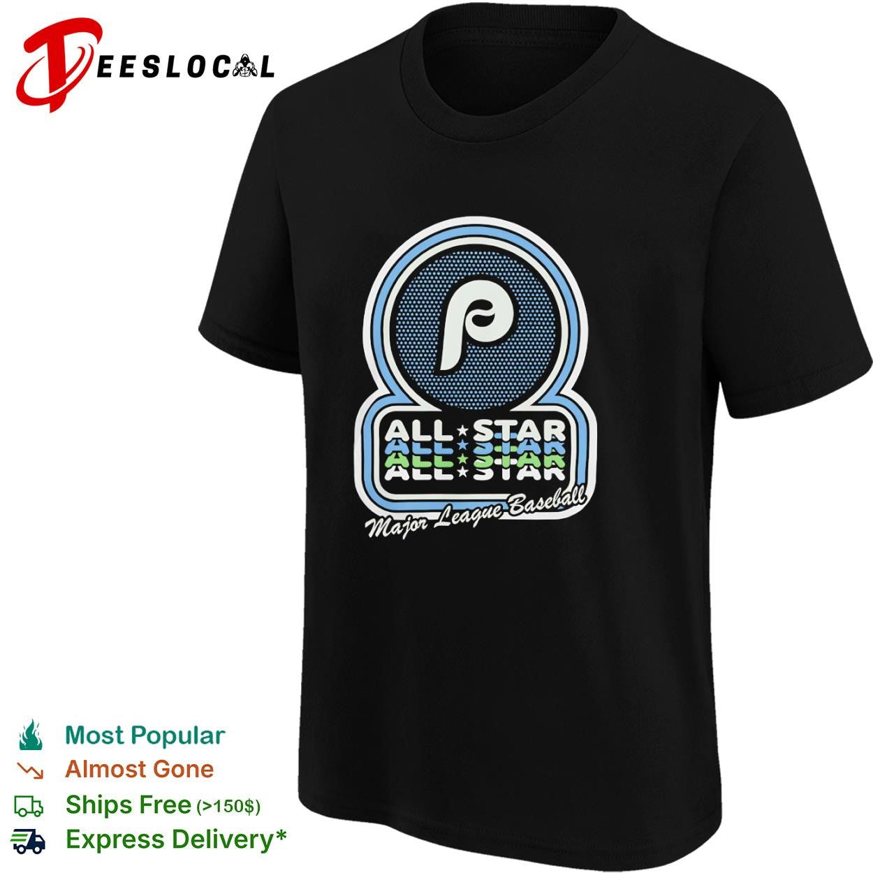 Philadelphia Phillies Major League Baseball All Star Game logo shirt