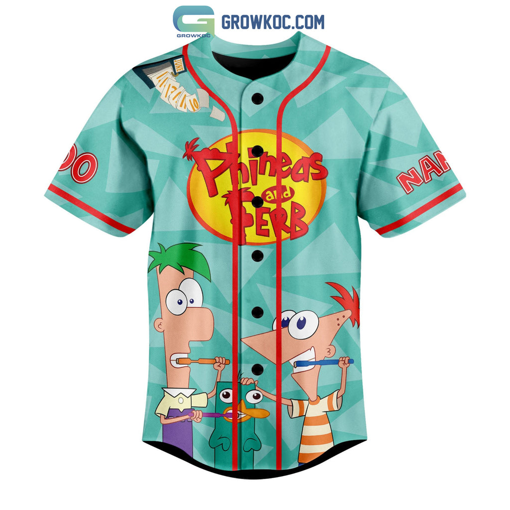 Phineas And Ferb I Know What I Gonna Do Today Personalized Baseball Jersey