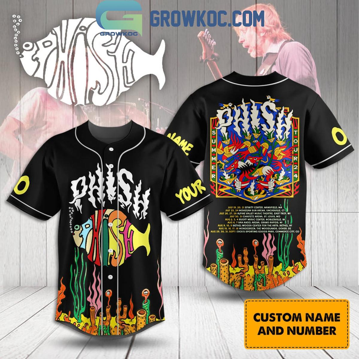 Phish Summer Tour 2024 Personalized Baseball Jersey