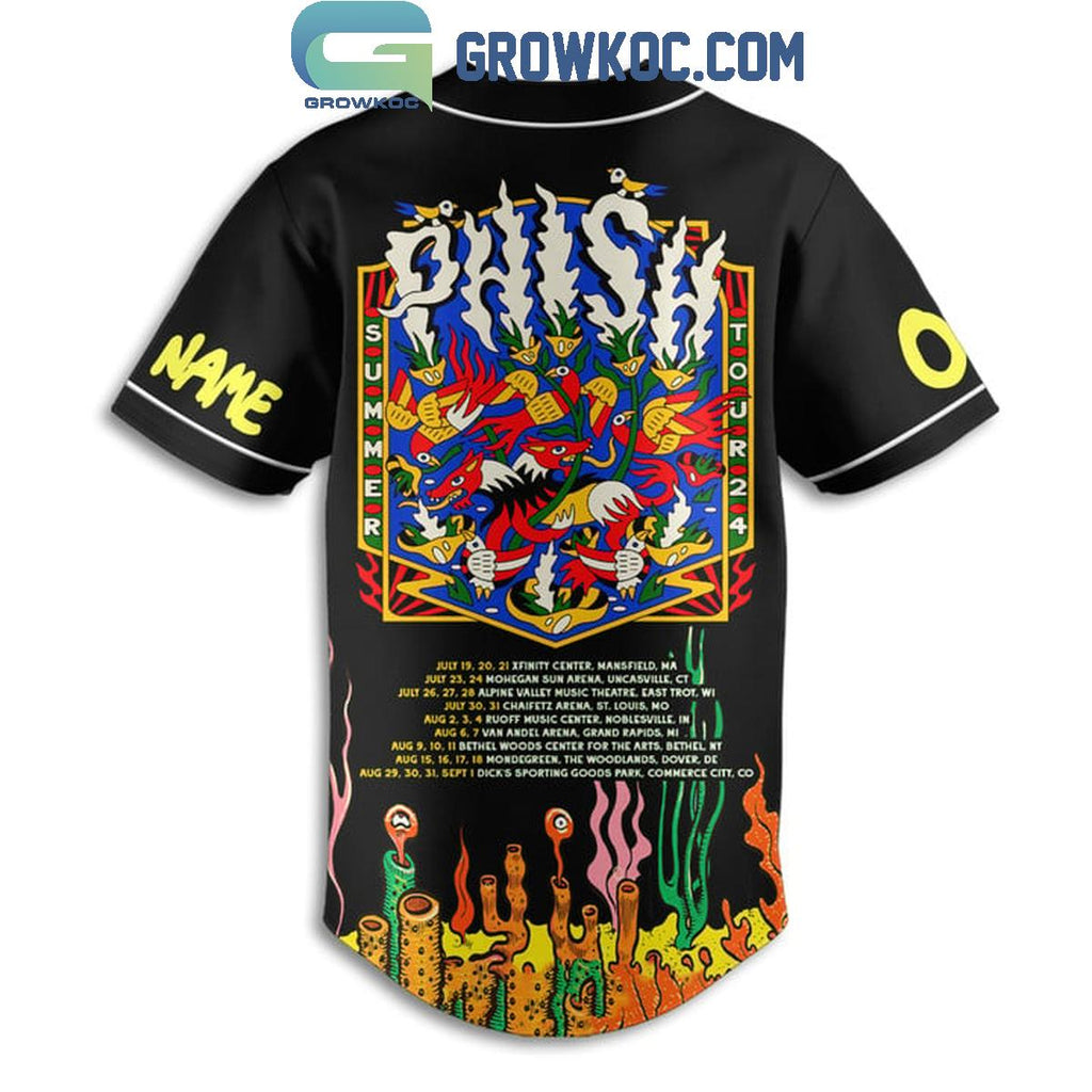 Phish Summer Tour 2024 Personalized Baseball Jersey