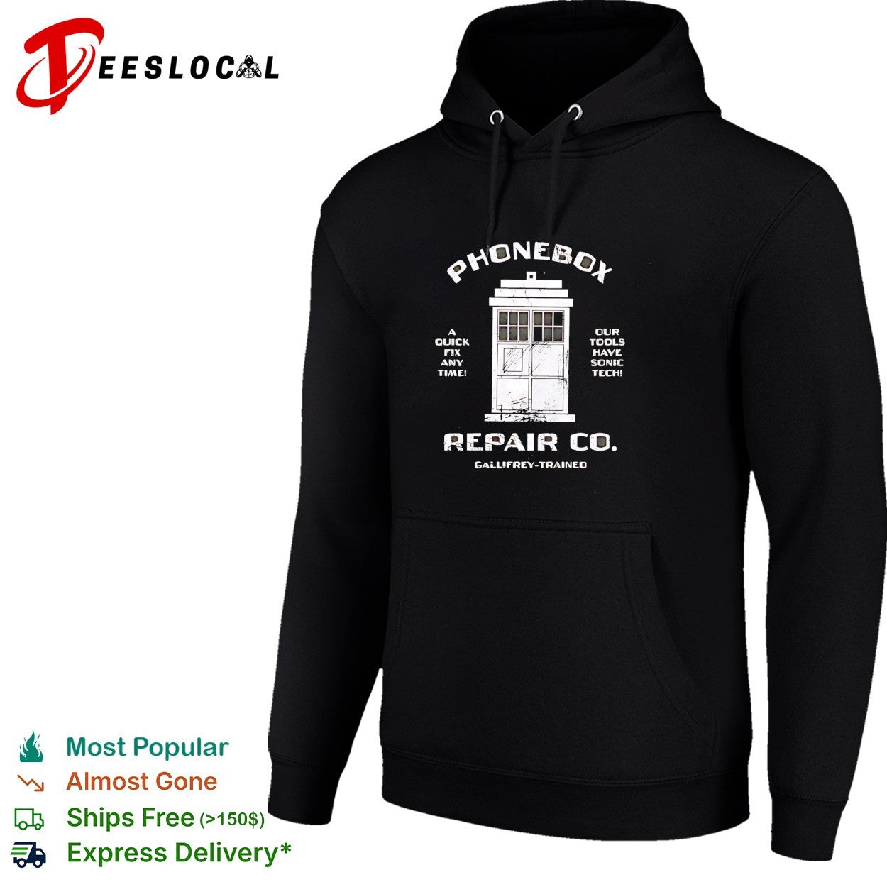 Phonebox repair co Gallifrey trained TARDIS shirt
