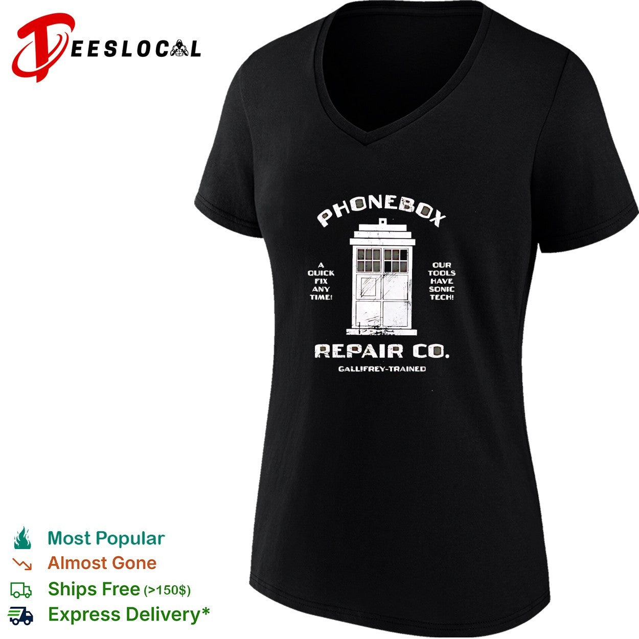 Phonebox repair co Gallifrey trained TARDIS shirt