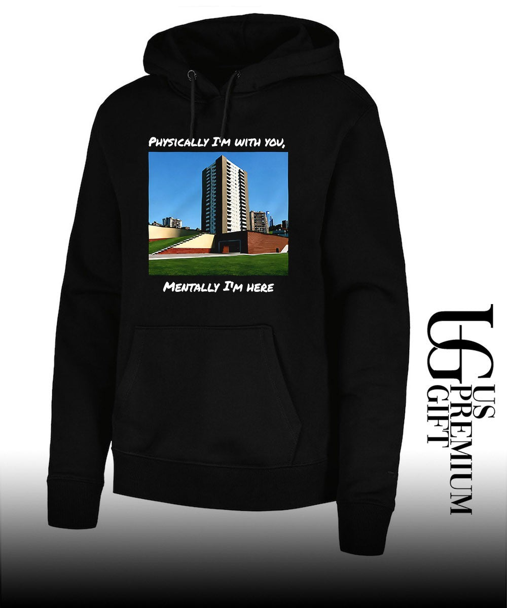 Physically I’m with you mentally I’m here shirt