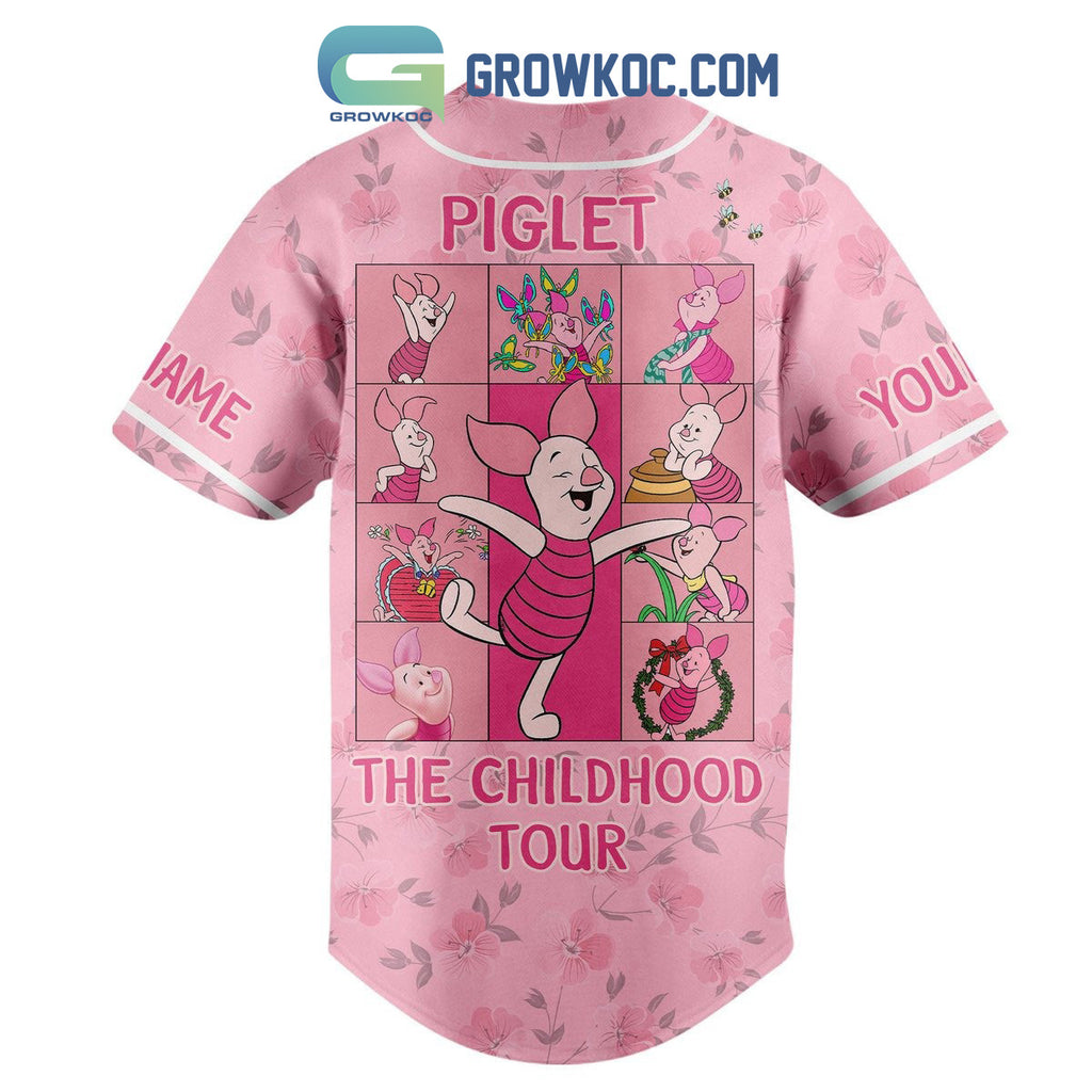 Piglet The Childhood Tour Personalized Baseball Jersey