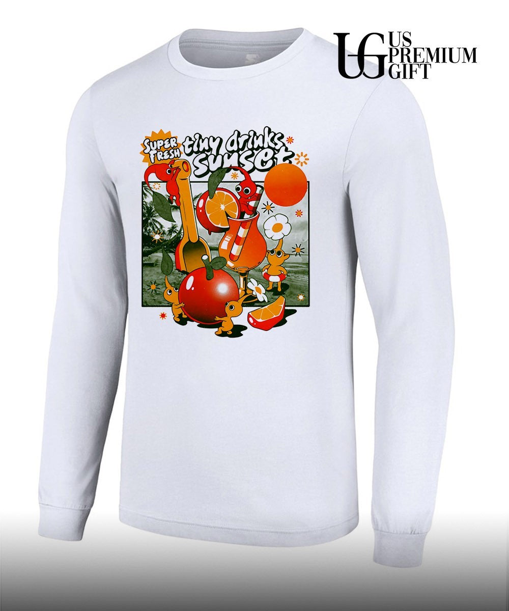 Pikmin Super Fresh Tiny Drinks Sunset shirt