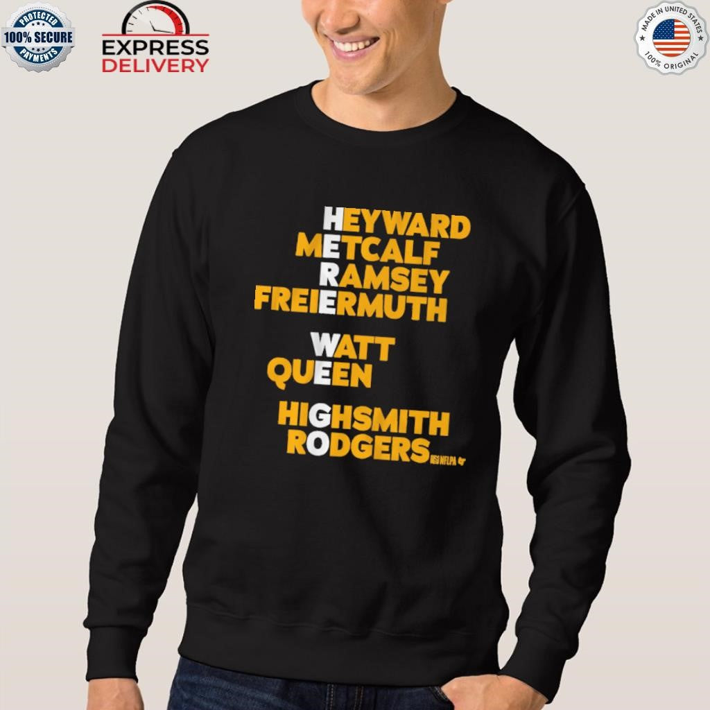 Pittsburgh Here We Go Names Shirt