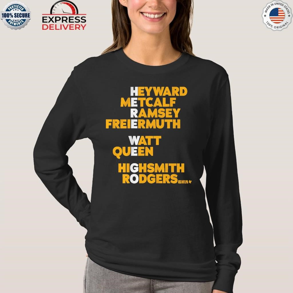 Pittsburgh Here We Go Names Shirt