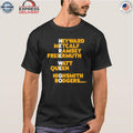 Pittsburgh Here We Go Names Shirt
