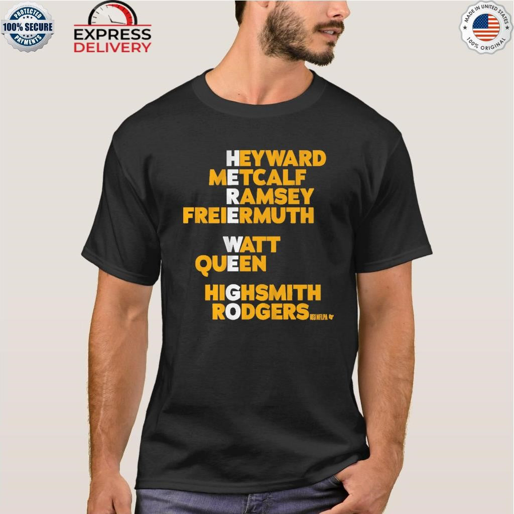 Pittsburgh Here We Go Names Shirt